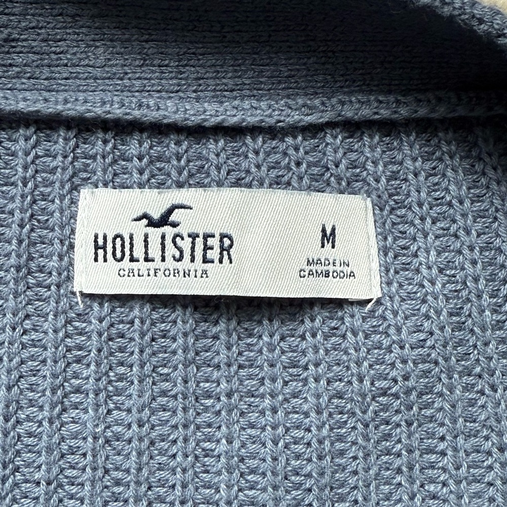 Blue/grey Button-Up Cardigan - Picture 2 of 2